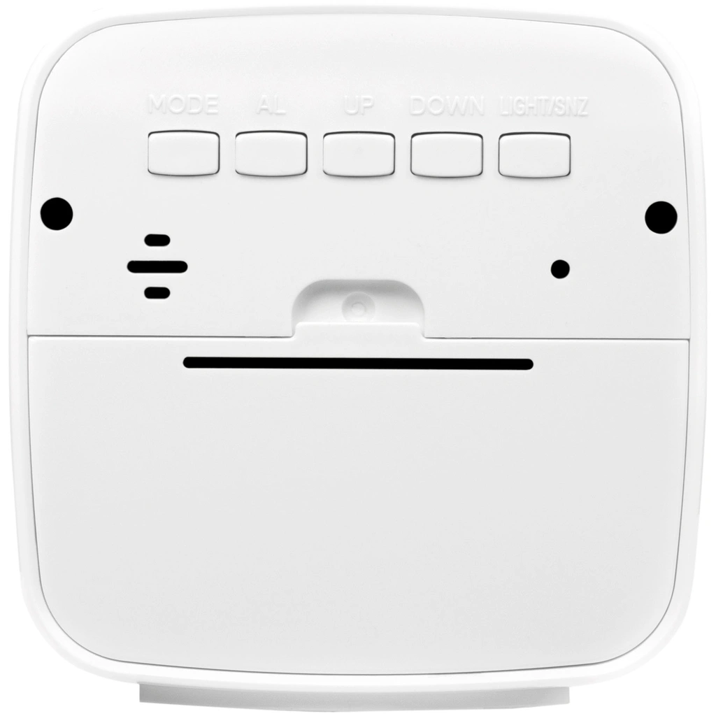 Digital väckarklocka med datum, temp, luftfuktighet