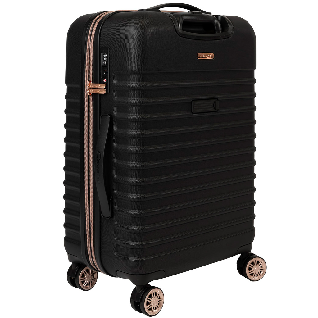 Suitcase Pasadena Medium Black/Rosegold