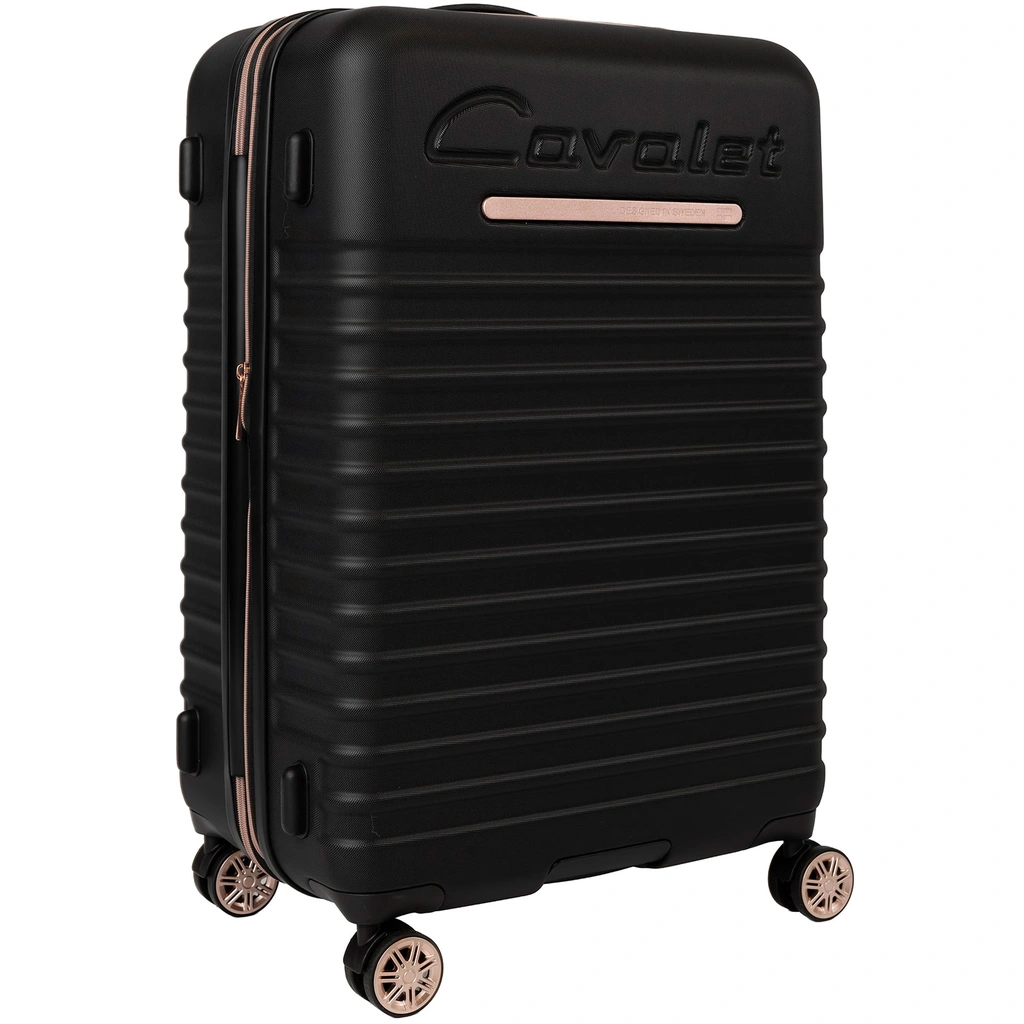 Suitcase Pasadena Large Black/Rosegold