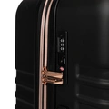 Suitcase Pasadena Large Black/Rosegold
