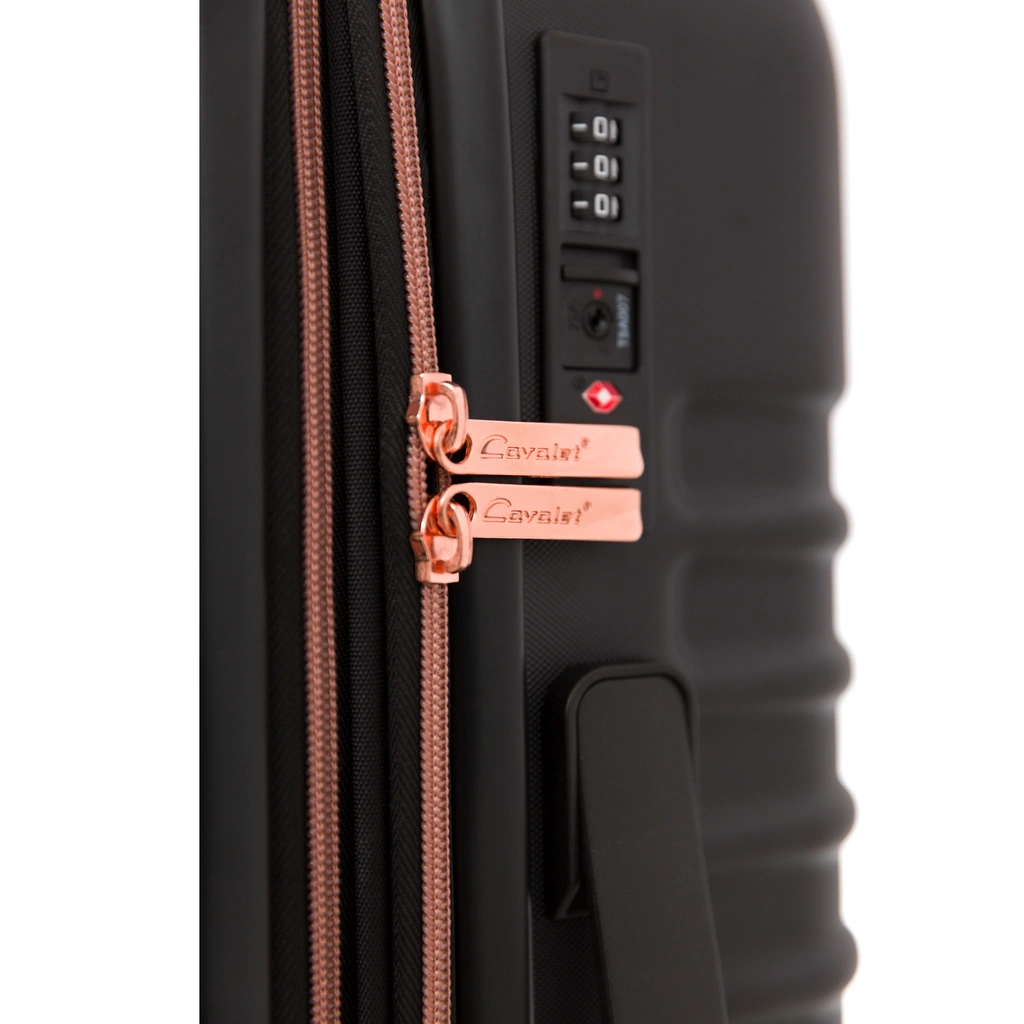 Resväska Pasadena Medium Svart/Roséguld