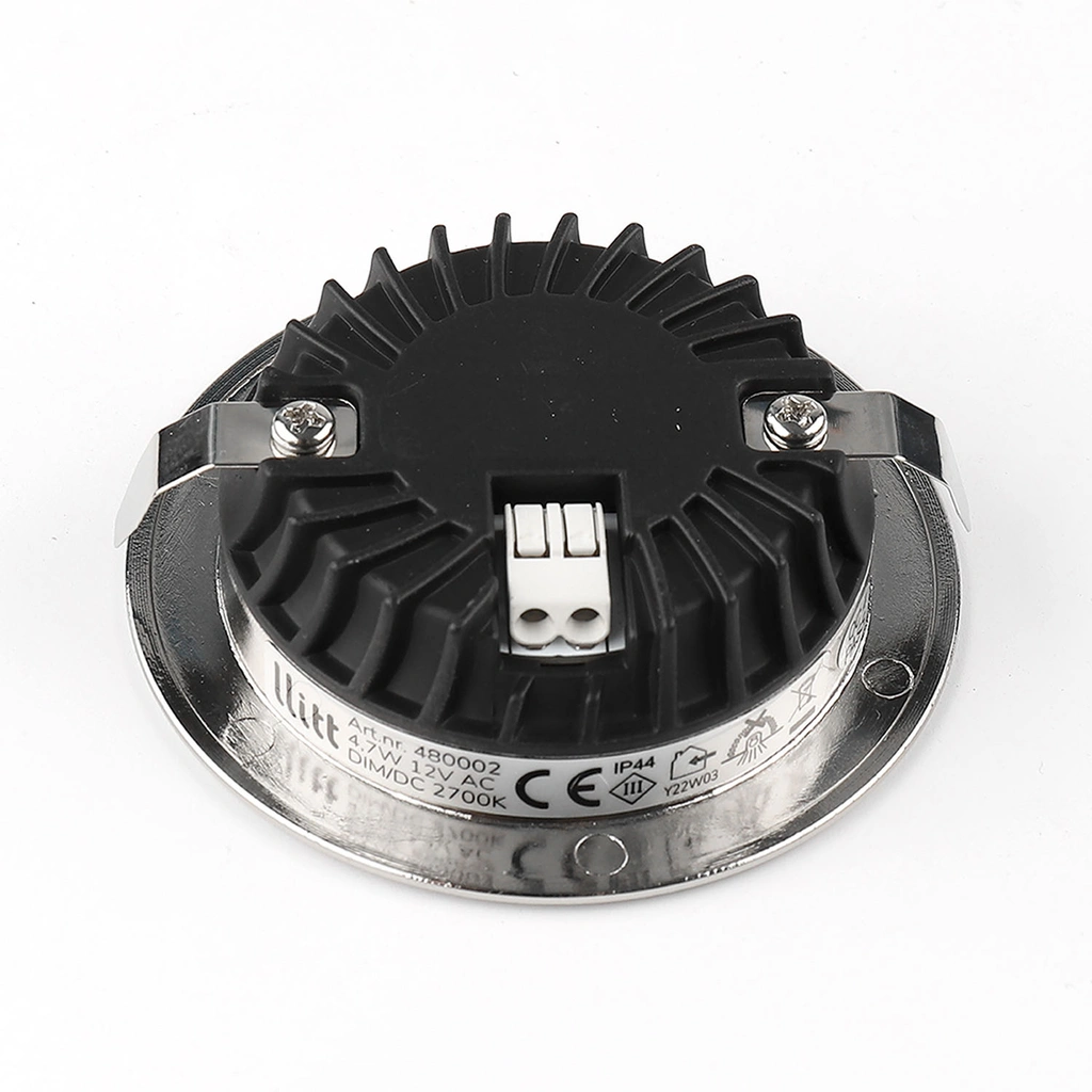 Alice 12V Infälld downlight 2700K IP44 340lm Borstad stål 1-pack