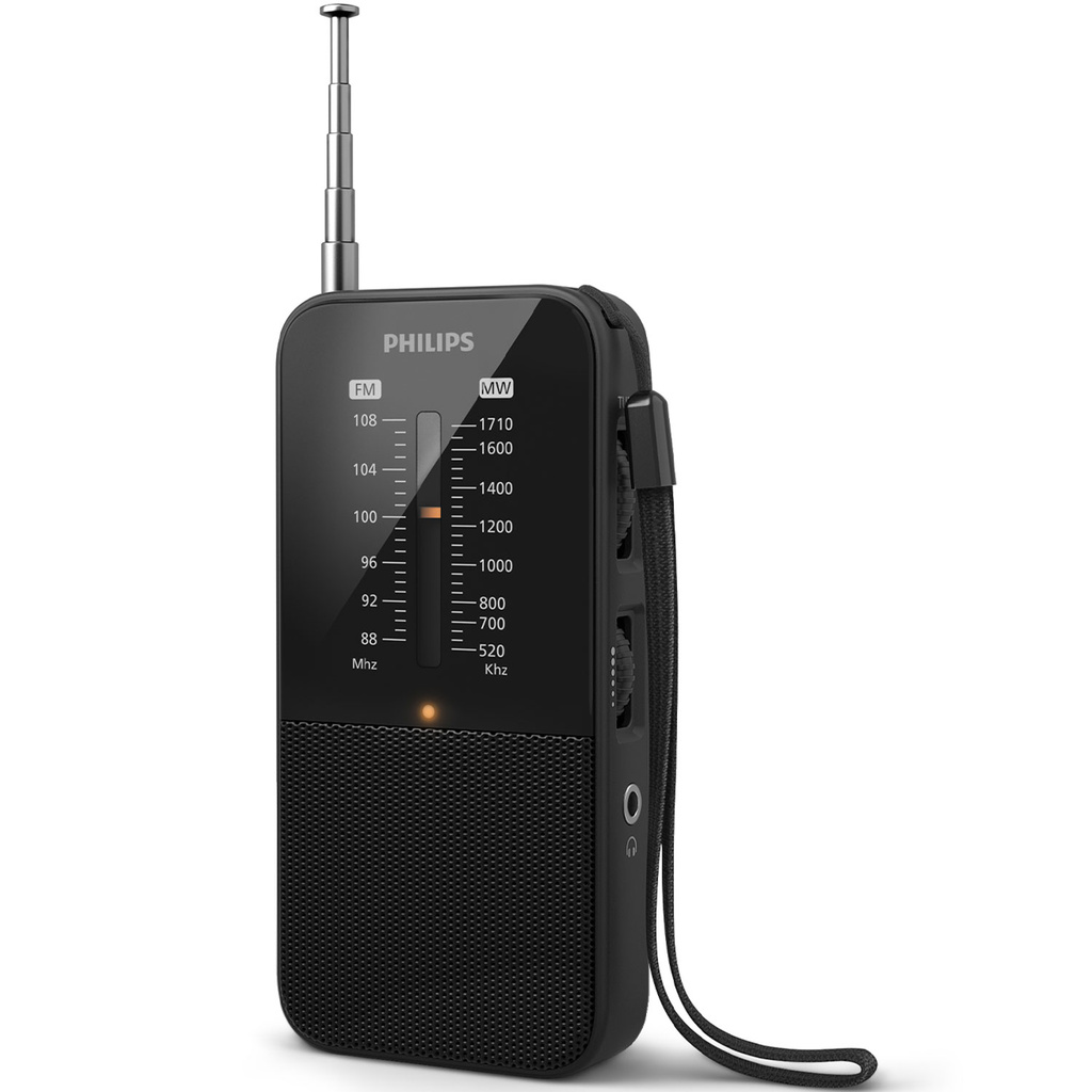 Radio FM/MW Analog Portabel TAR1509 Svart