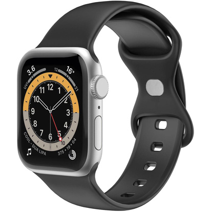 Armband till Apple Watch 42/44/45mm Silikon Svart