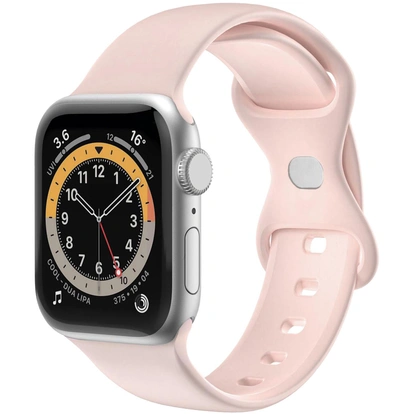 Armband till Apple Watch 42/44/45mm Silikon Rosa
