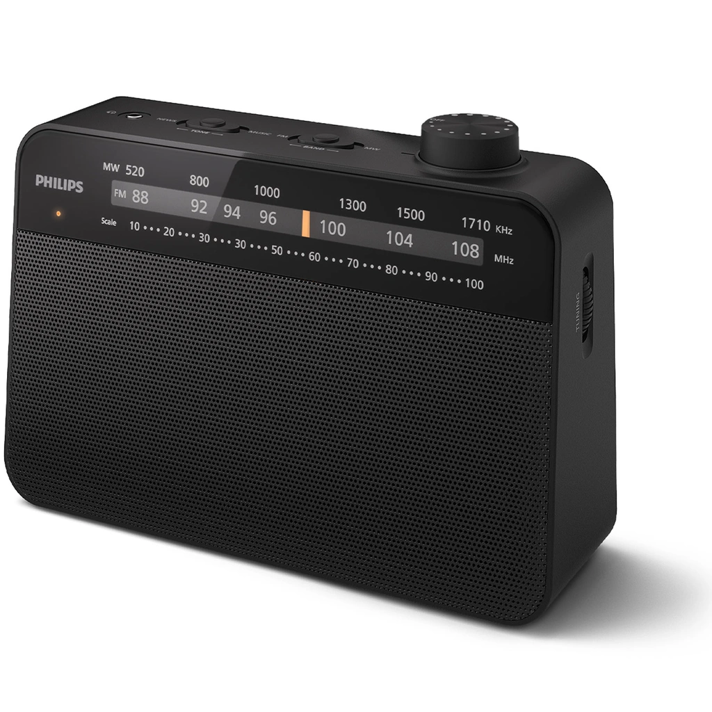 Radio FM MW TAR2509 Svart