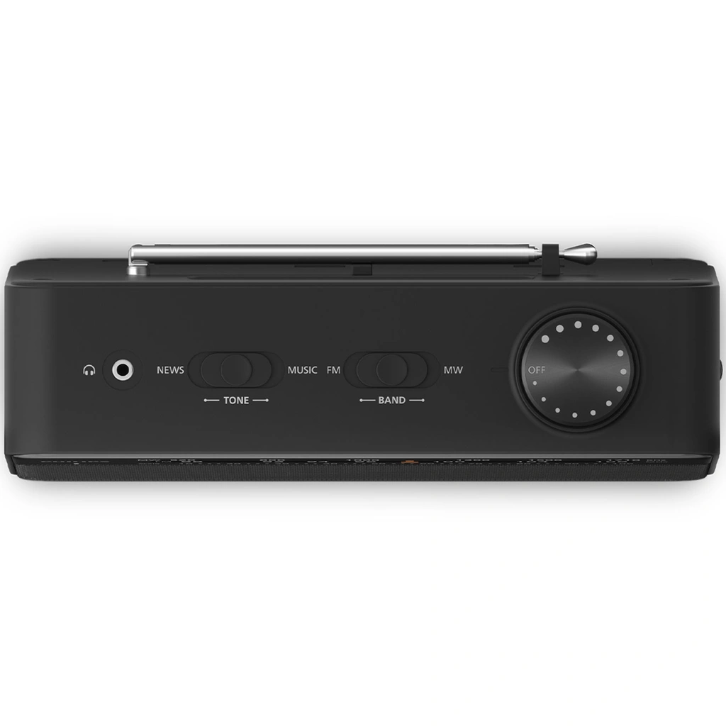Radio FM MW TAR2509 Svart