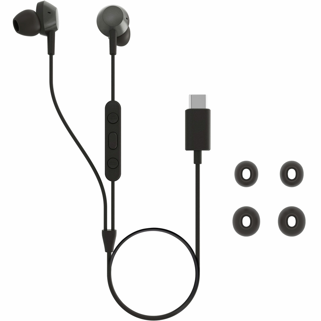 Hörlurar In-Ear Kabel Fjärrkontroll Mikrofon USB-C-kontakt TAE5008BK/00 Svarta