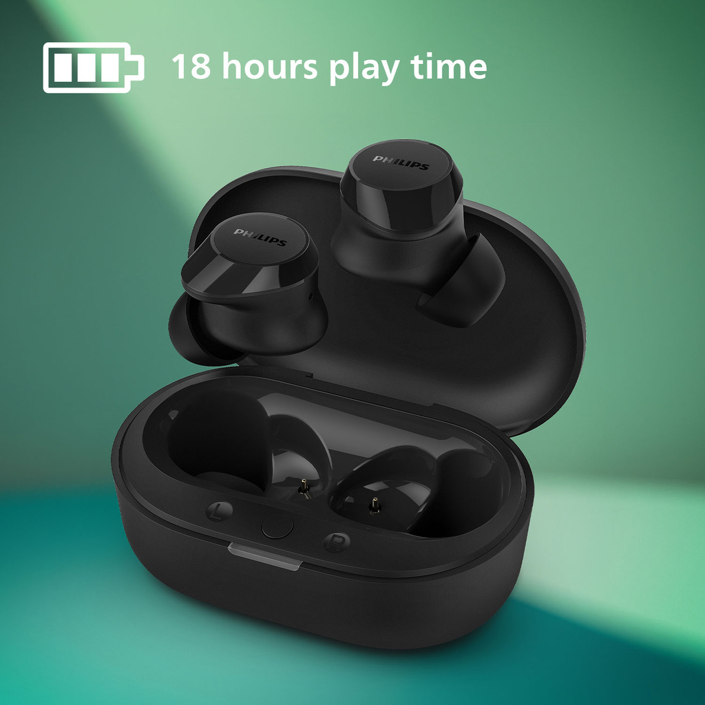 Hörlurar In-Ear TWS IPX4 6+18h TAT1209BK/00 Svarta