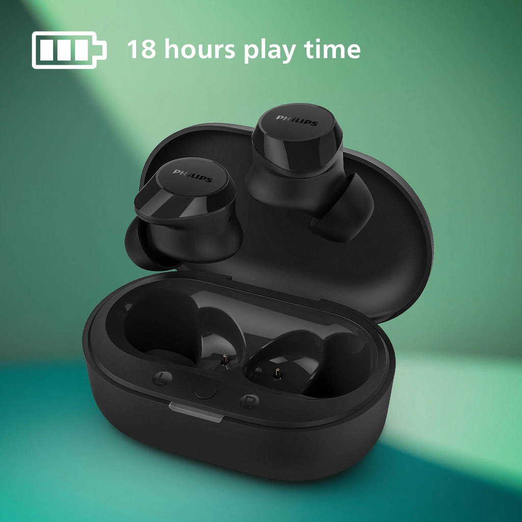 Hörlurar In-Ear TWS IPX4 6+18h TAT1209BK/00 Svarta