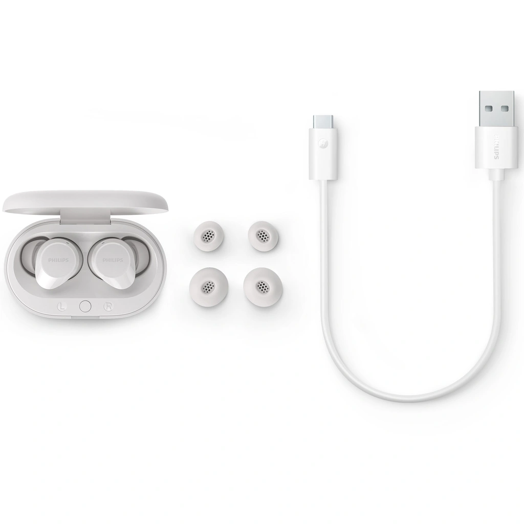 Hörlurar In-Ear TWS IPX4 6+18h TAT1209WT/00 Vita