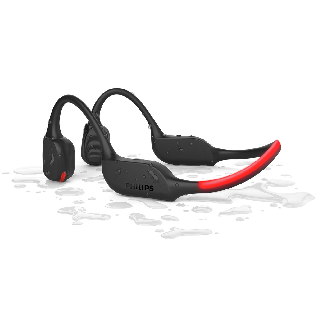 Hörlurar Open-Ear Sport IPX66 LED 9h TAA7607BK/00 Svarta