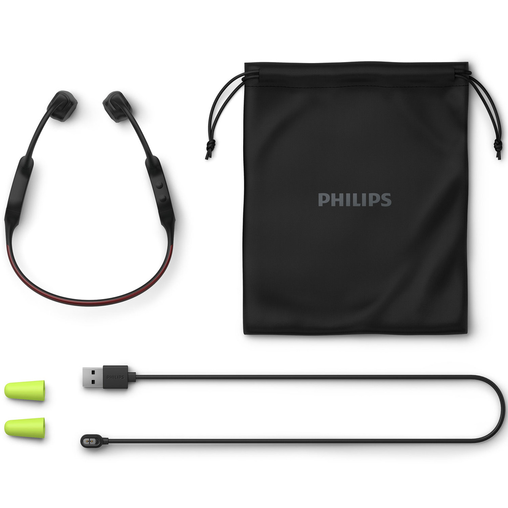 Hörlurar Open-Ear Sport IPX66 LED 9h TAA7607BK/00 Svarta