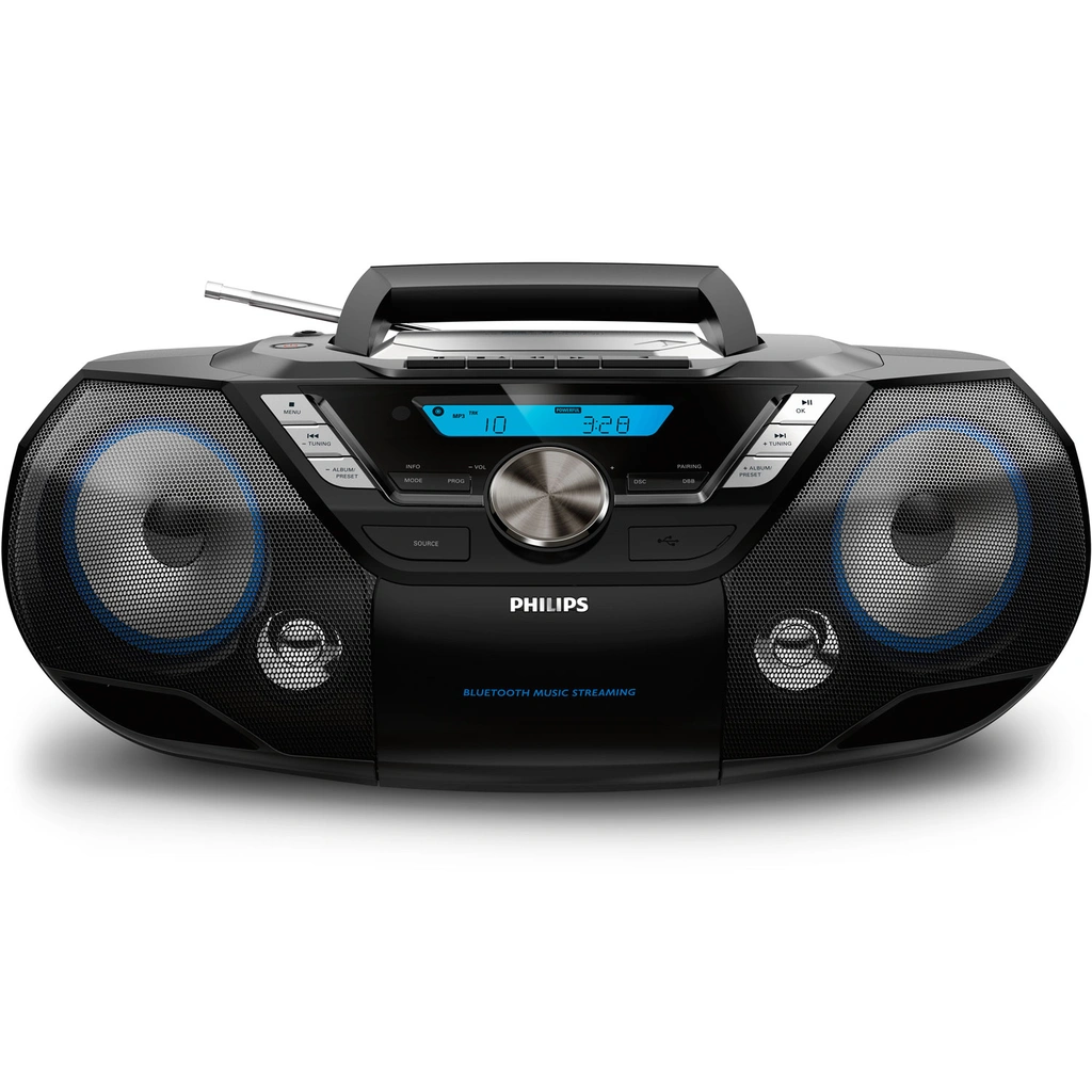 Boombox CD Radio Kassett USB Bluetooth AZB798T/12 Svart