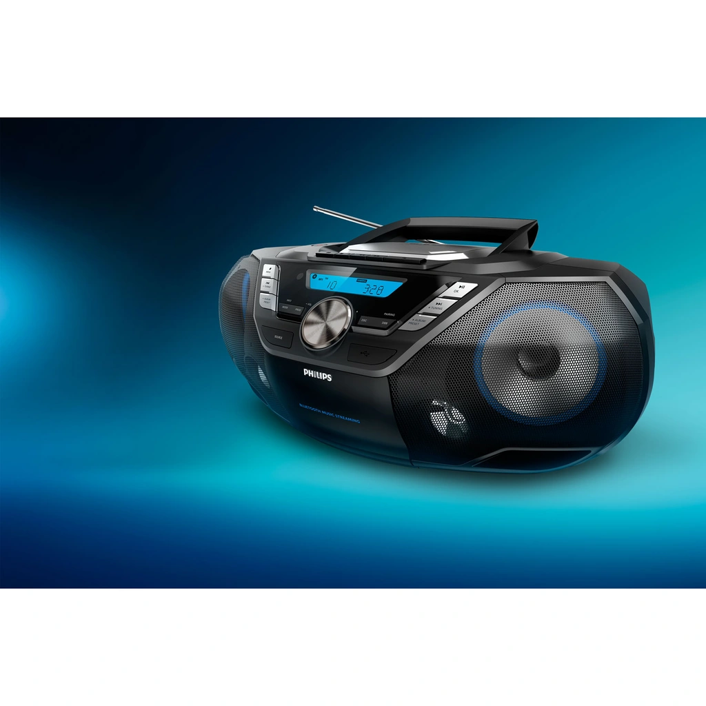 Boombox CD Radio Kassett USB Bluetooth AZB798T/12 Svart