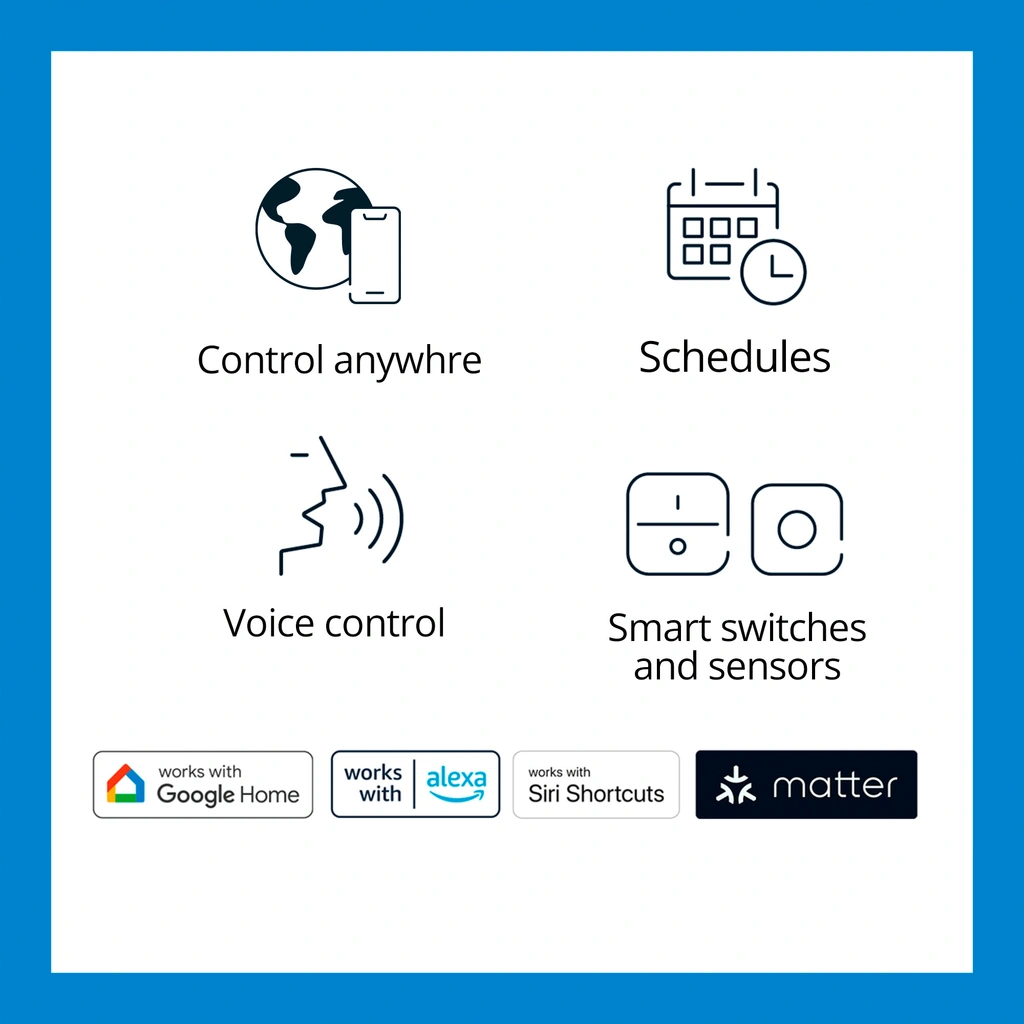 WiFi Smart LED GU10 50W 345lm Varm-kallvit 1-pack