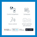 WiFi Smart LED E27 G95 75W 1055lm Varm-kallvit 