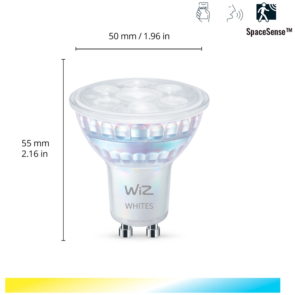 WiFi Smart LED GU10 50W 345lm Varm-kallvit 2-pack