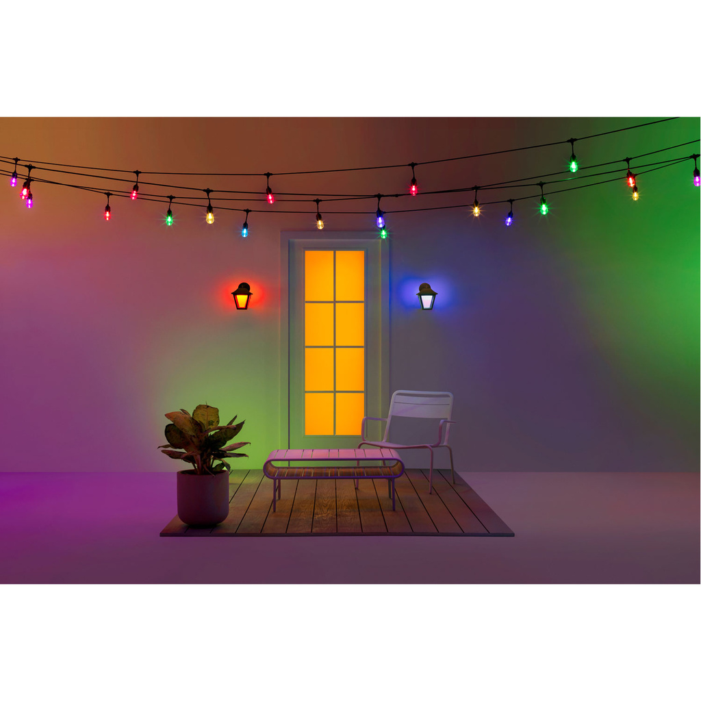 WiFi Smart Classic Vägglampa Utomhus  Färg + Varm-kallvit 230V