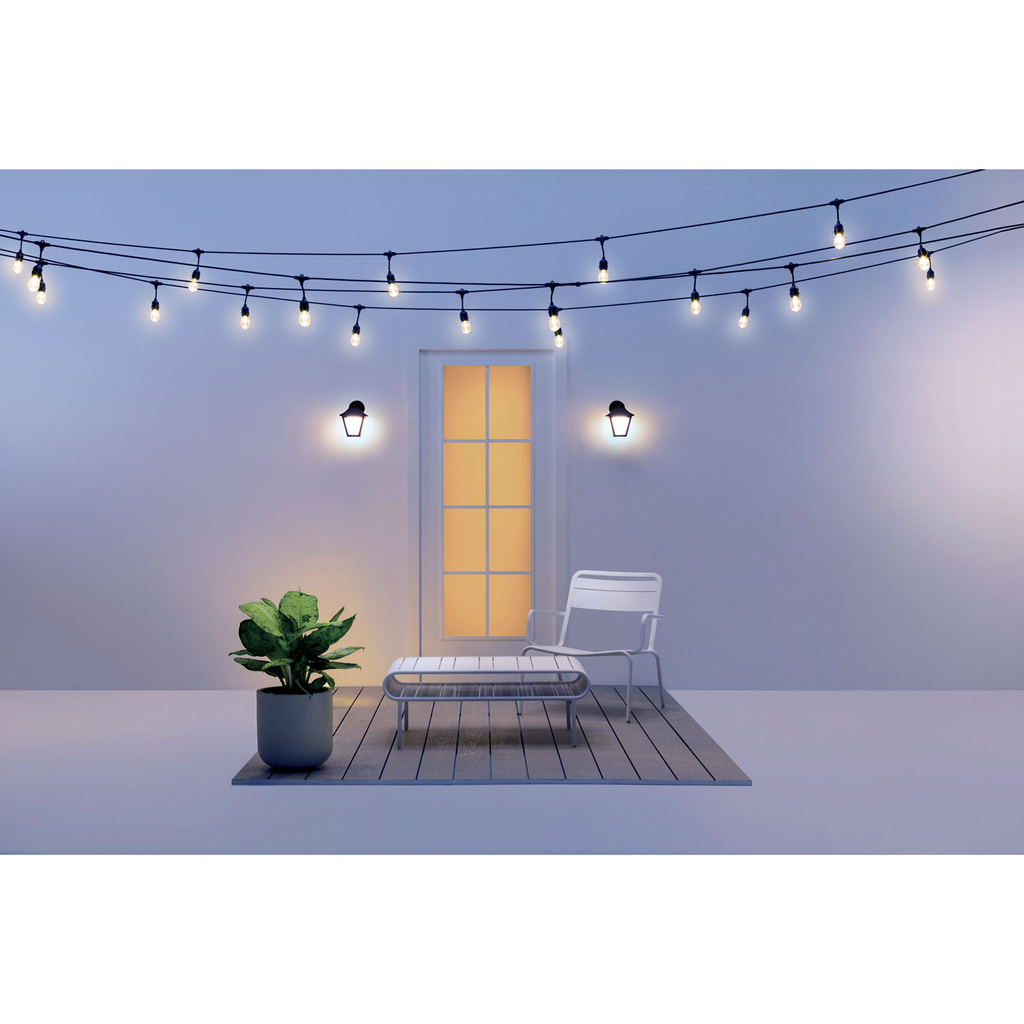 WiFi Smart Classic Vägglampa Utomhus  Färg + Varm-kallvit 230V