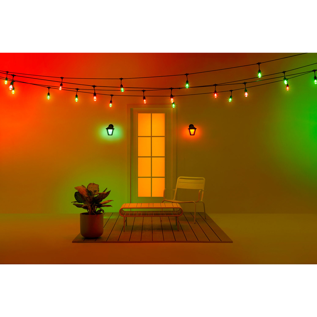WiFi Smart Classic Vägglampa Utomhus  Färg + Varm-kallvit 230V