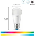 WiFi Smart LED E27 P45 40W 470lm Färg