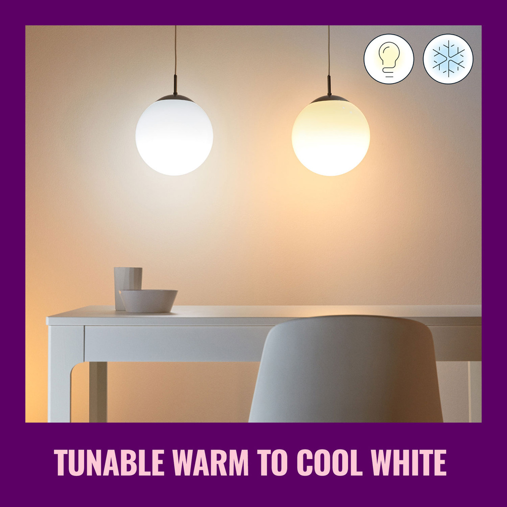 WiFi Smart LED E27 P45 40W 470lm Färg