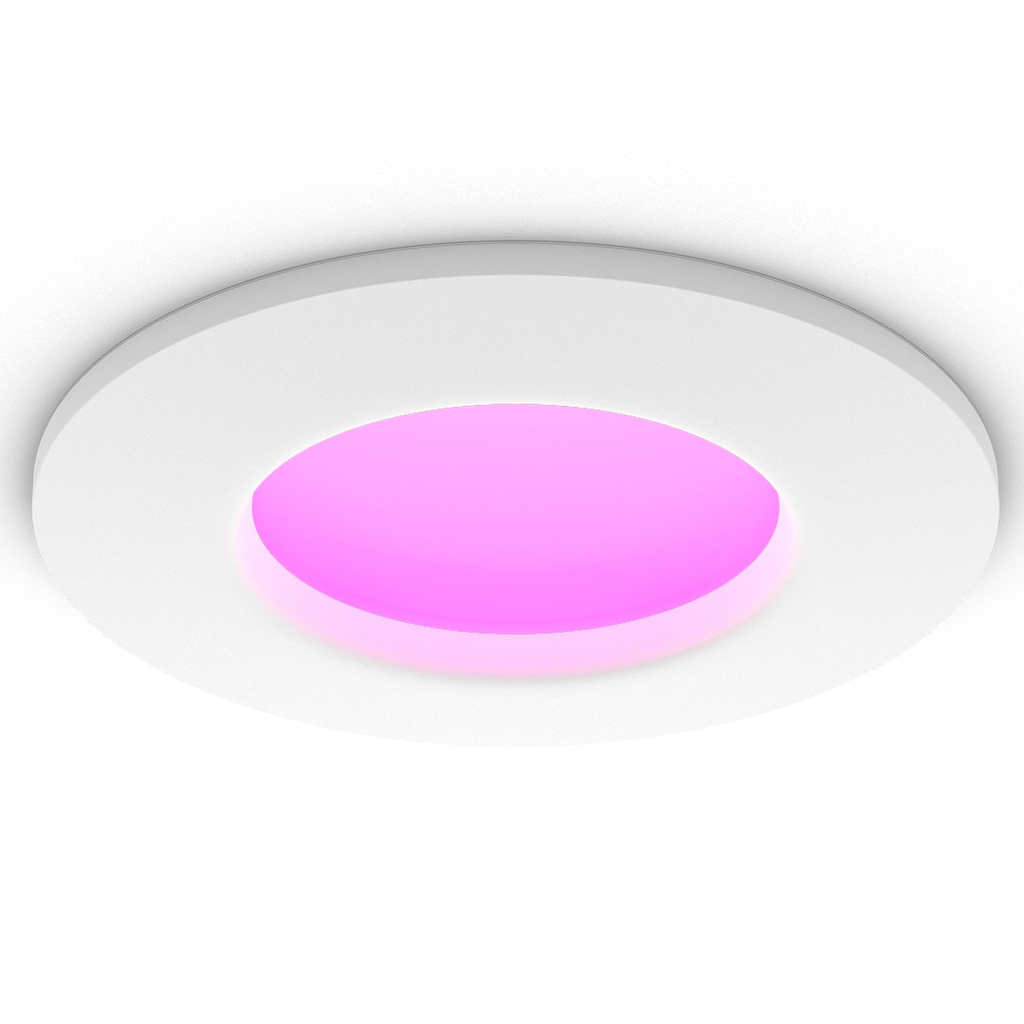 Slim Downlight S 90mm White and Color Ambiance Vit 1-pack
