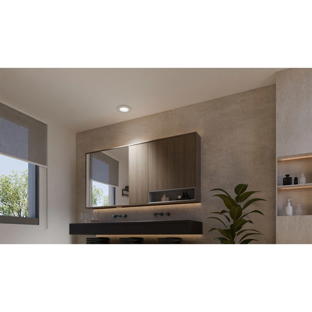 Slim Downlight S 90mm White and Color Ambiance Vit 1-pack