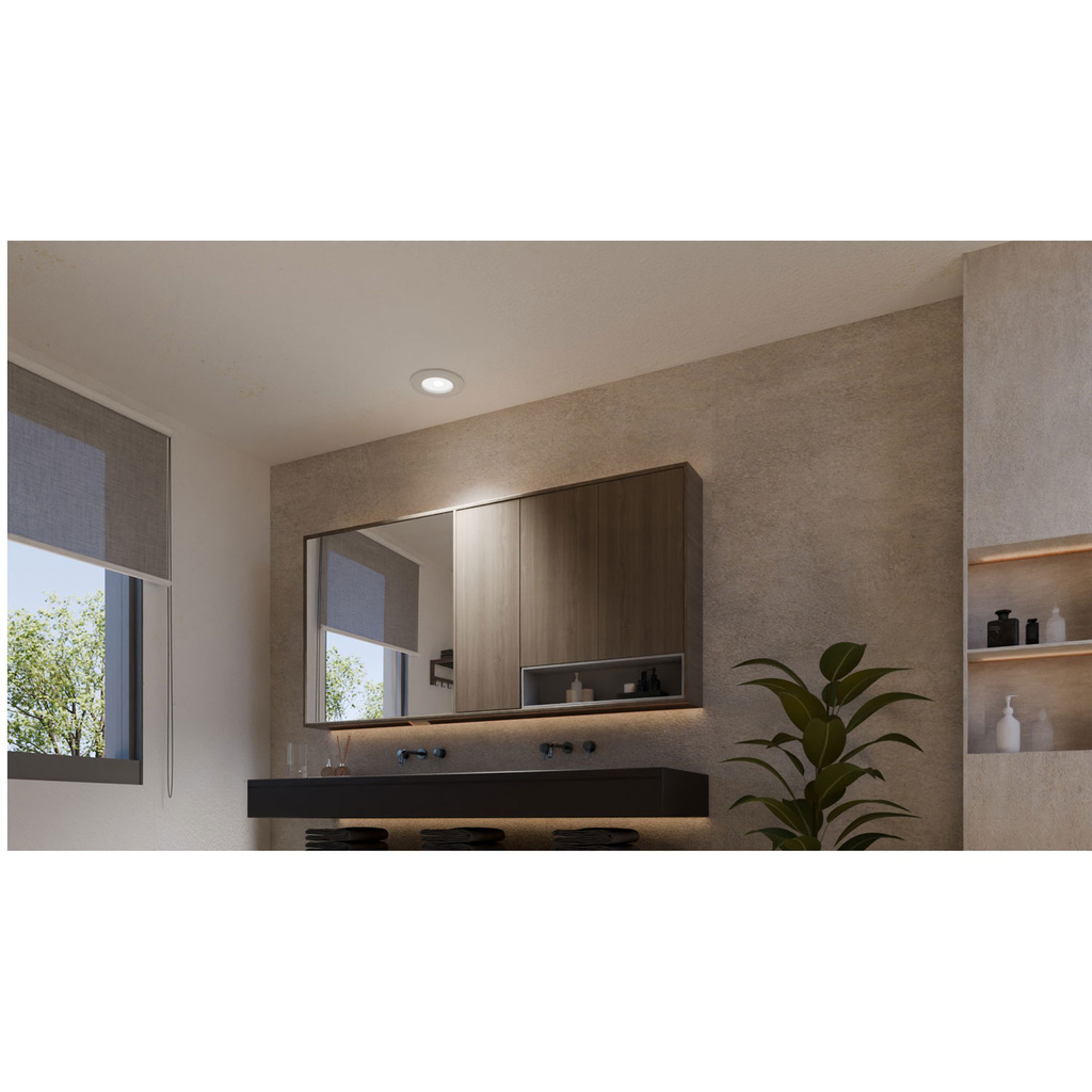 Slim Downlight S 90mm White and Color Ambiance Vit 3-pack