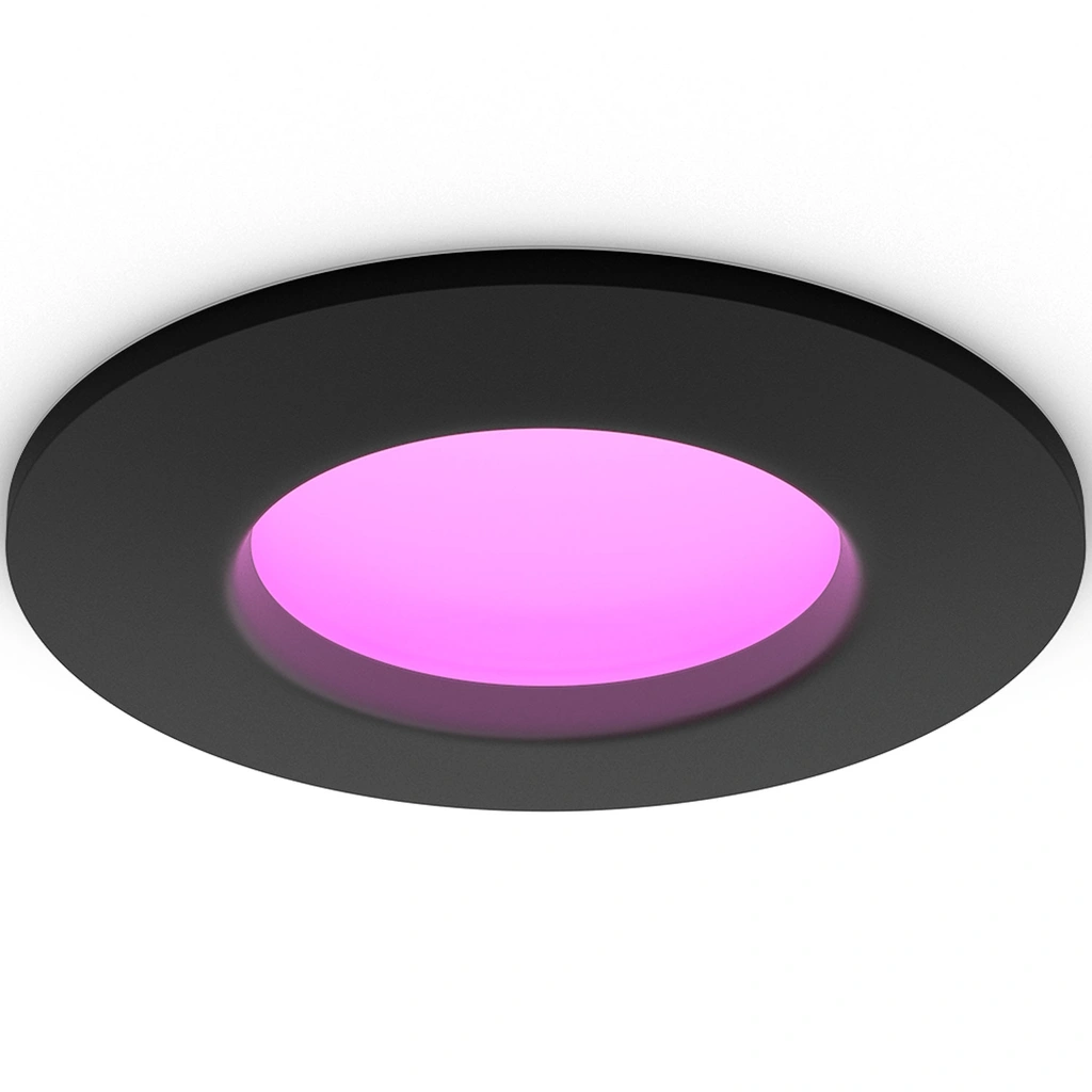 Slim Downlight S 90mm White and Color Ambiance Svart 1-pack