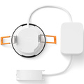 Slim Downlight S 90mm White and Color Ambiance Svart 1-pack