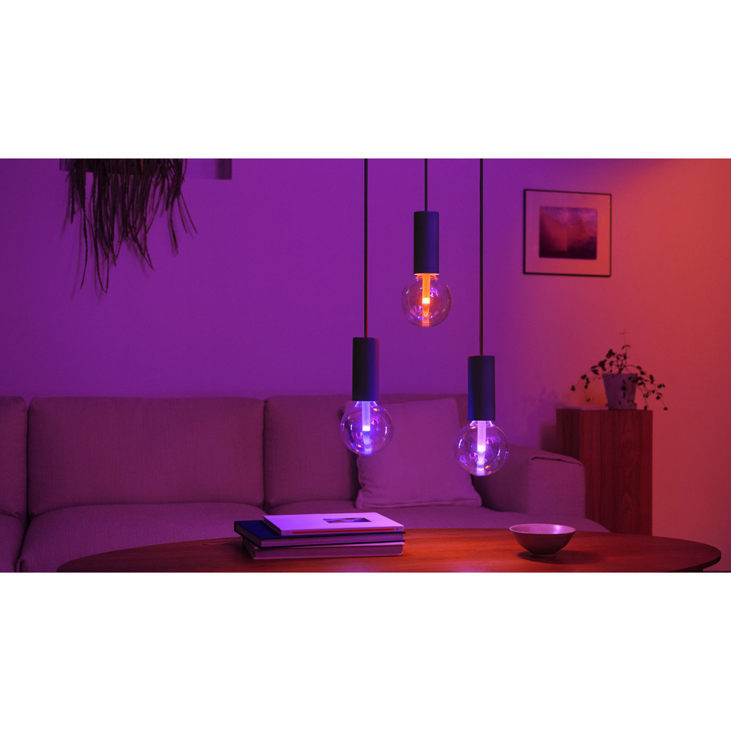 Lightguide Globe 95mm E27 White and Color Ambiance