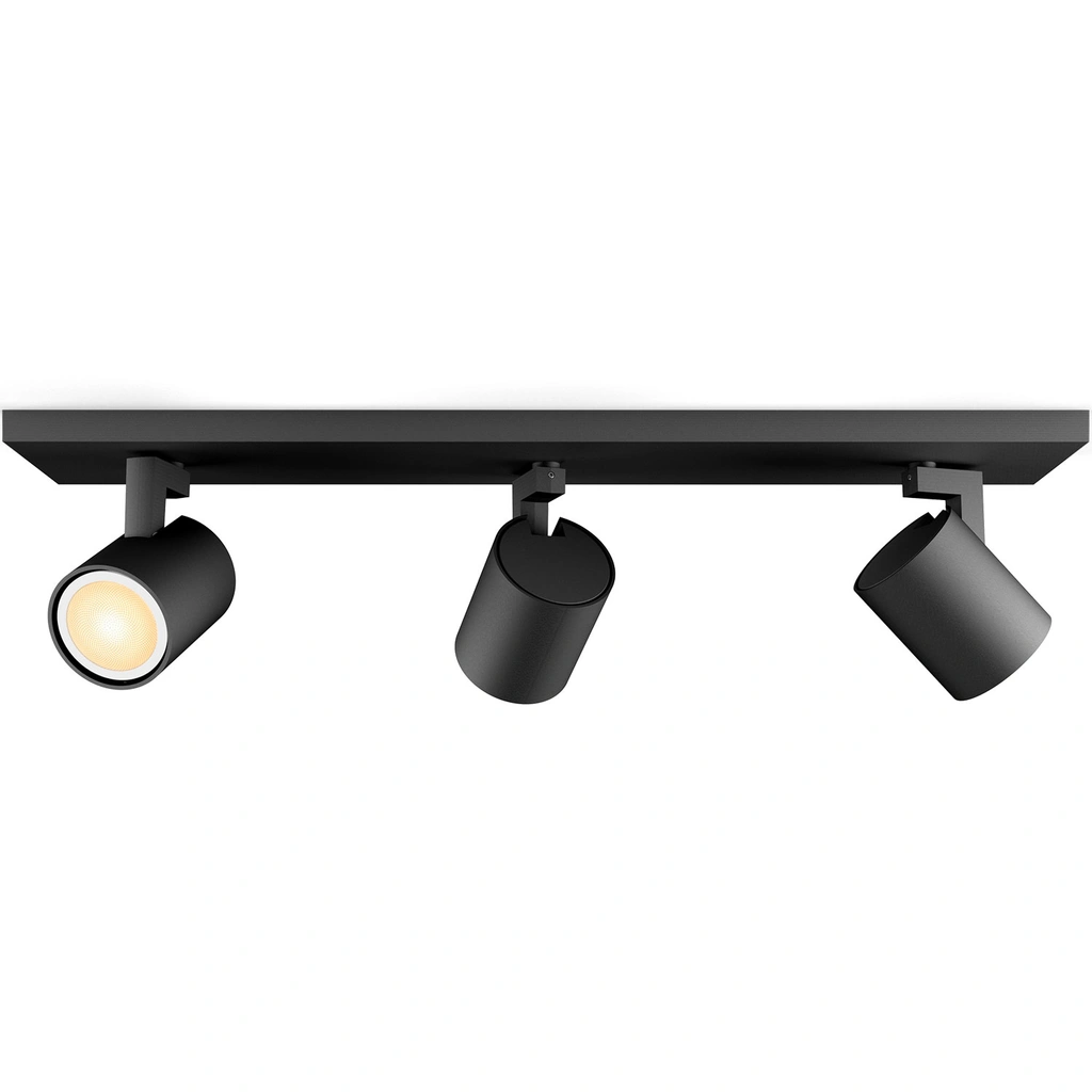 Runner White Ambiance 3 spotlights 1200 lm Svart