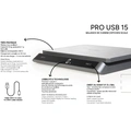 Köksvåg PRO USB-C 15kg Rostfritt IP67