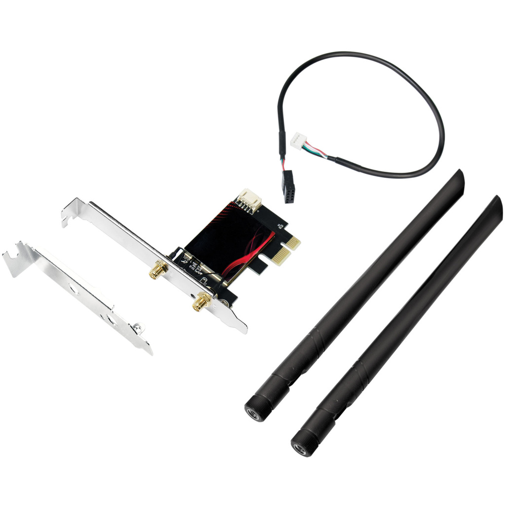 Wi-Fi 6E AX5400 PCIe-kort med Bluetooth 5.2
