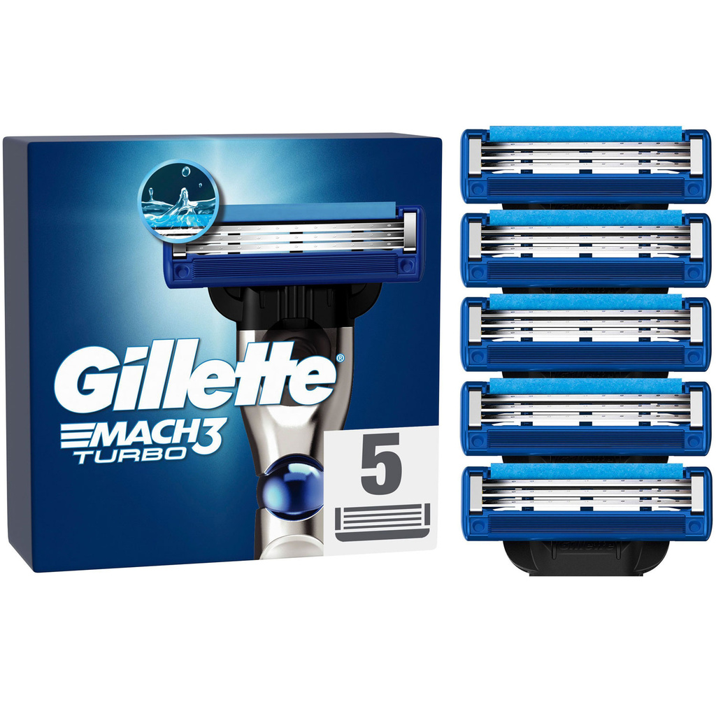 Rakblad Mach3 Turbo 5st