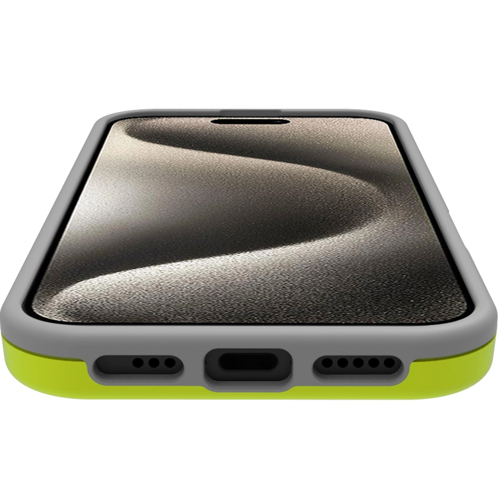 Bumper iPhone 16 Vit/Limegrön