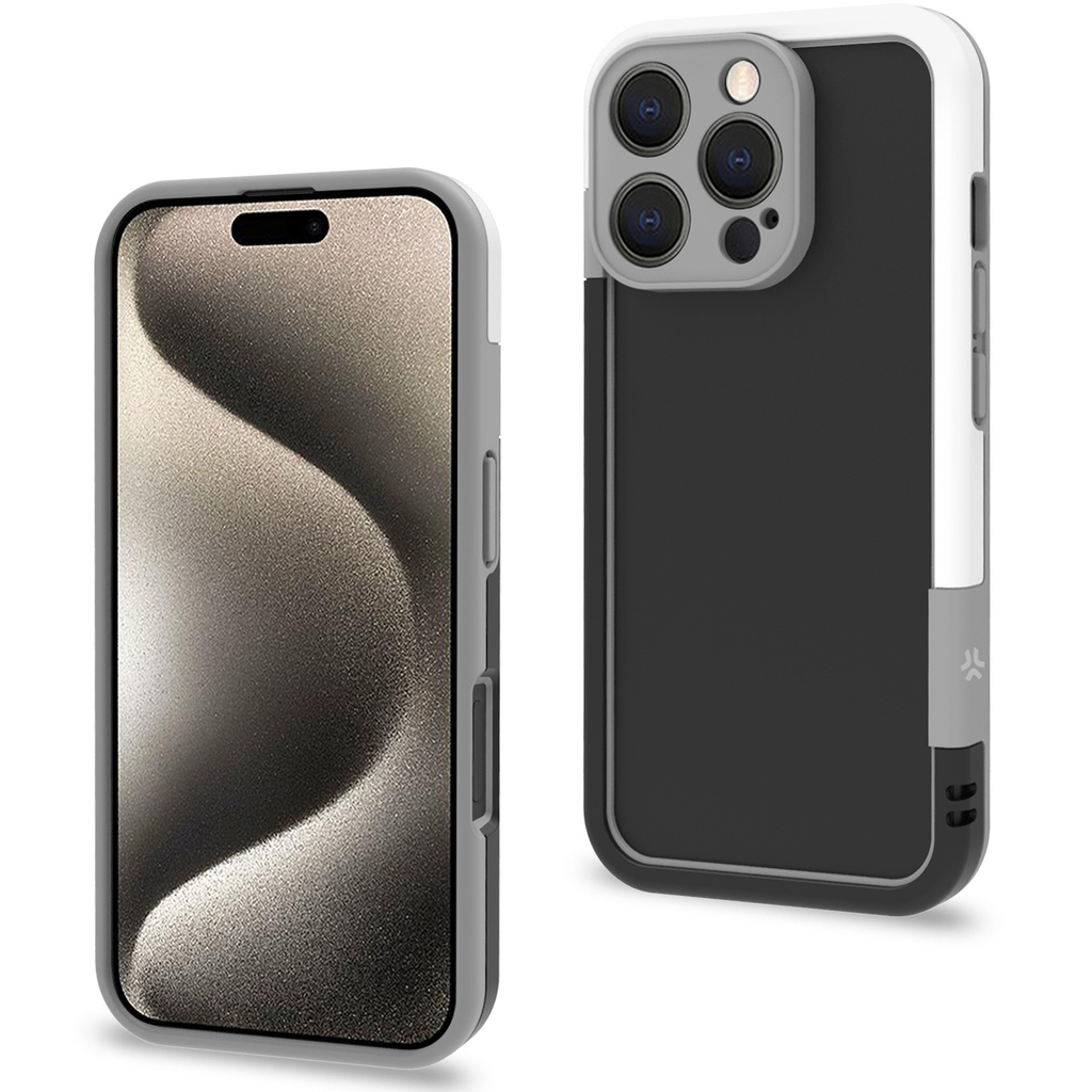 Bumper iPhone 16 Pro Svart/Vit