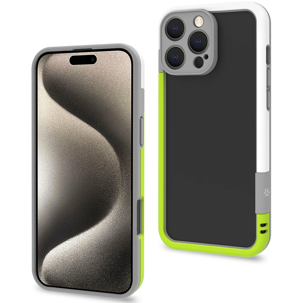 Bumper iPhone 16 Pro Max Vit/Limegrön