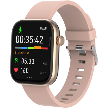 Bluetooth AMOLED Smart Watch Rosa / Beige