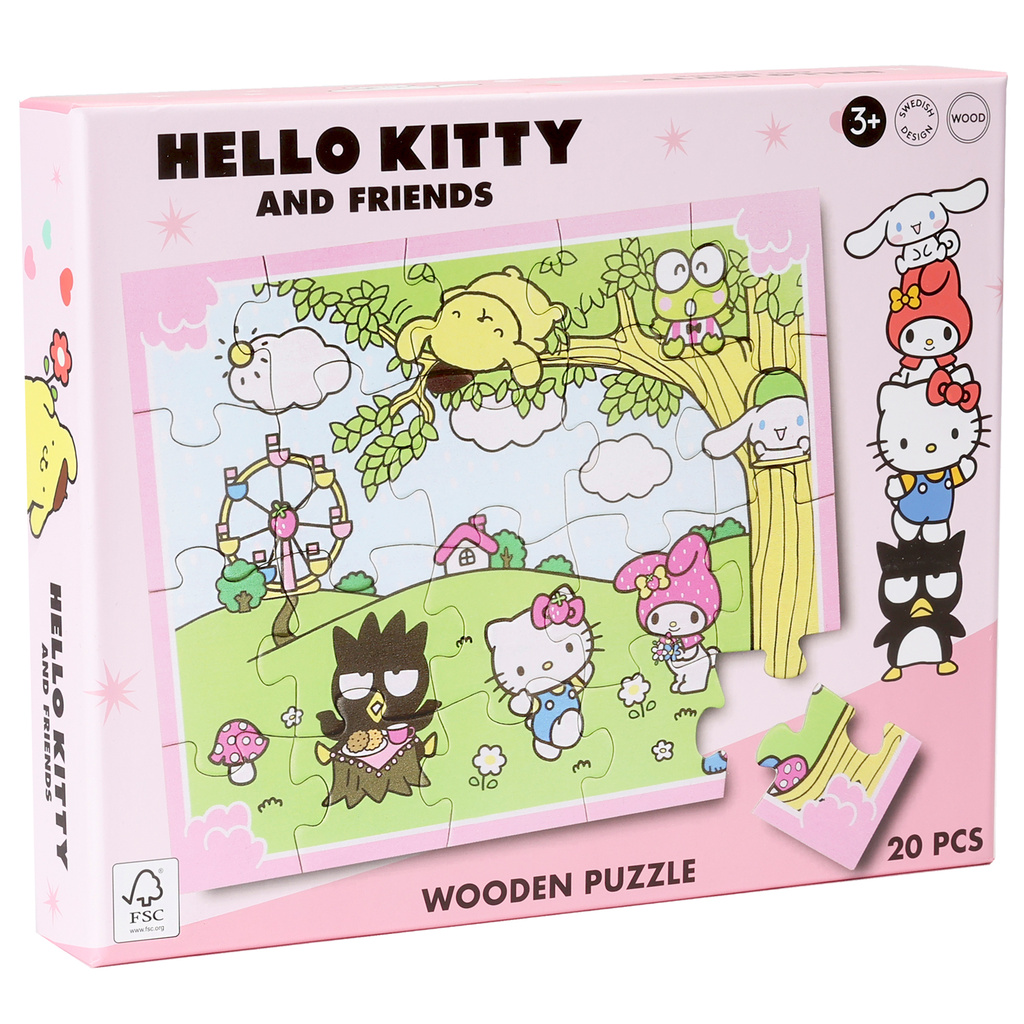 Hello Kitty Träpussel 20 bitar