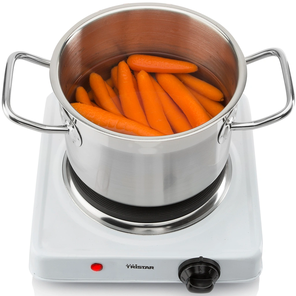 Kokplatta enkel 15cm 1000W KP-6185 0,9m sladd Termostat styrd