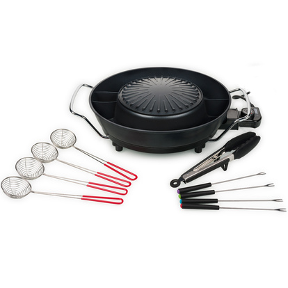 Koreansk grill PZ-9131 Elektrisk Hot Pot Ø 24 cm 1800W 3l