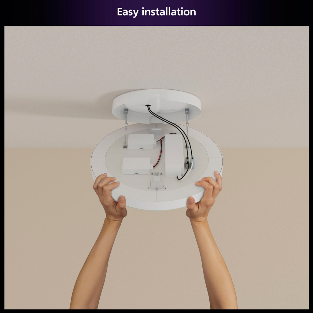 Datura stor takplafond Ø57,4 cm White and color ambiance 4850 lm 