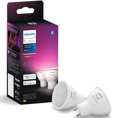 Hue White and Color Ambiance GU10 400lm 2-pack