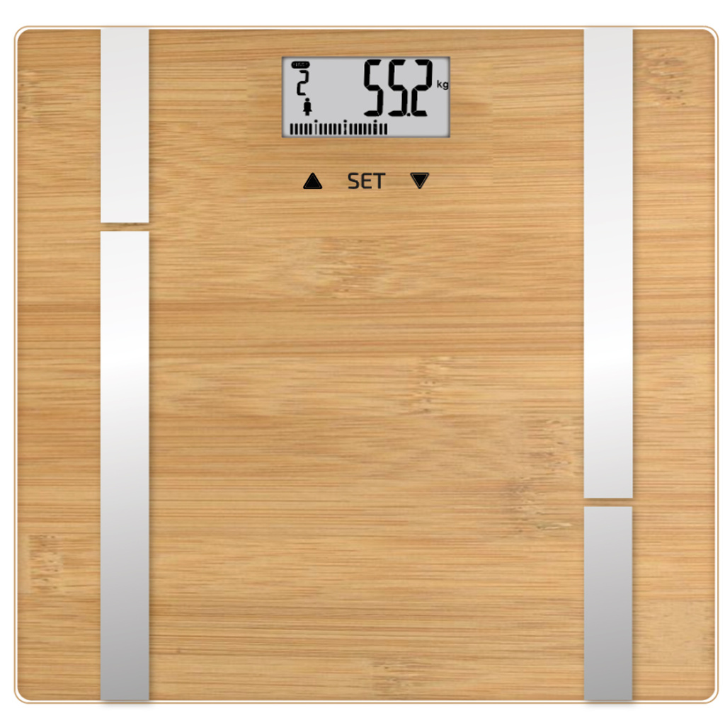 Personvåg Bamboo Fit BMI 10-användare, 180 kg