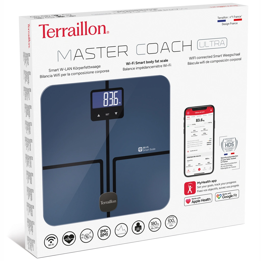 Personvåg Master Coach Ultra Wifi & BMI 180 kg