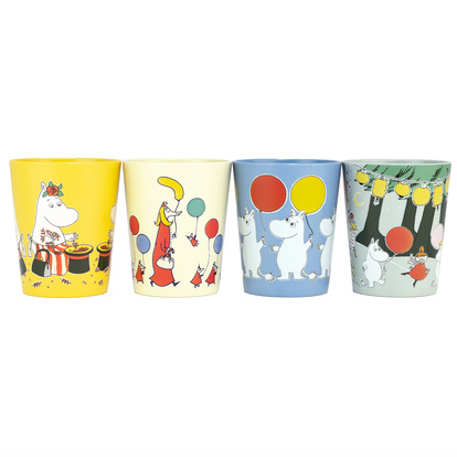 Mumin Festligheter, Samlarkoppar, 4-pack