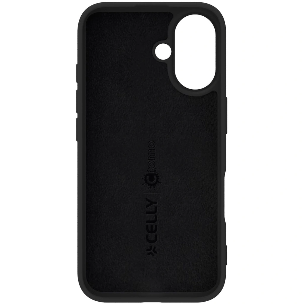 Cromo Soft rubber case iPhone 16 Svart
